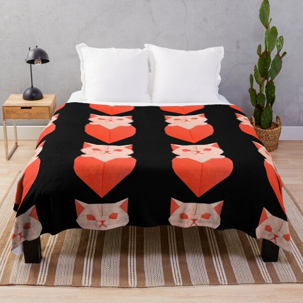 Item preview, Cat with origami heart designed and sold by Meo Design.