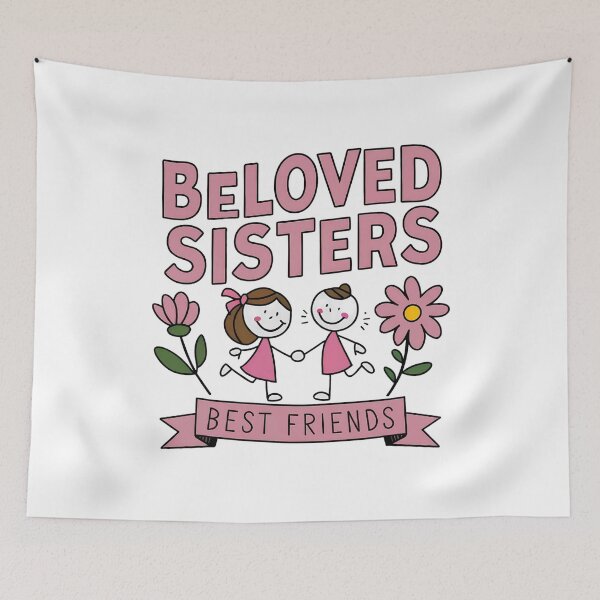 Item preview, Beloved Sister, Best Sister, Best Friend, Twins designed and sold by FunnyShop4you.