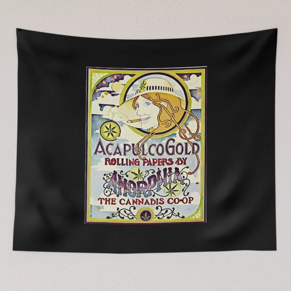 Item preview, Acapulco Gold Poster:Retro poster Cannabis Community:Amorphia designed and sold by OwlWorks.