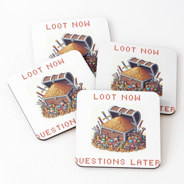 Item preview, Loot First! designed and sold by ClassicRetroism.