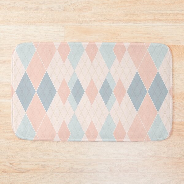 Item preview, An Argyle pattern design in soft pastel colors with delicate, small-scale diamond shapes. designed and sold by HEMRO.