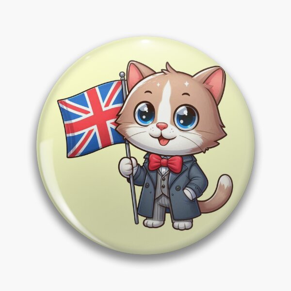 Artikelvorschau, Vereinigtes Königreich Flagge Katze entworfen und verkauft von MeowKittyPurr.