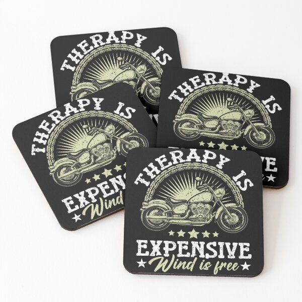 Item preview, Therapy Is Expensive Wind Is Free funny sarcastic biker designed and sold by GrahamEllis.