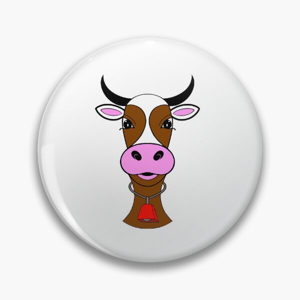 Item preview, Cow Head Red Cow Bell designed and sold by Sartoris Art.