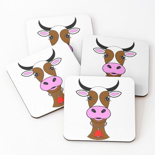 Item preview, Cow Head Red Cow Bell designed and sold by Sartoris Art.