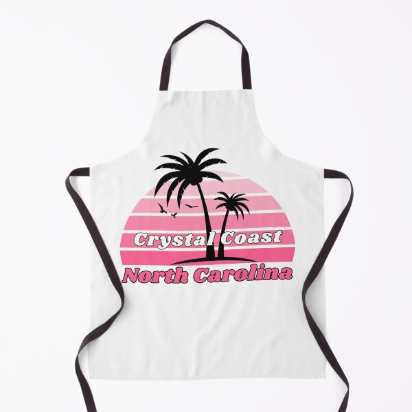 Item preview, Retro Crystal Coast Beach North Carolina Palm Tree at Sunset designed and sold by karmdaf.