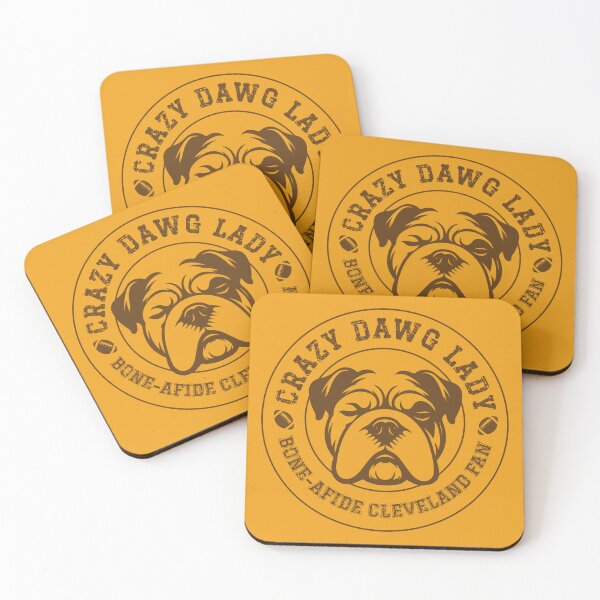Item preview, Crazy Dawg Lady Bone-afide Cleveland Football Fan designed and sold by thingularities.