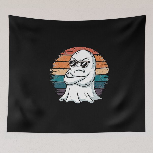 Item preview, Cool Ghost with Sunglasses - Retro Halloween Vibes designed and sold by love3617.