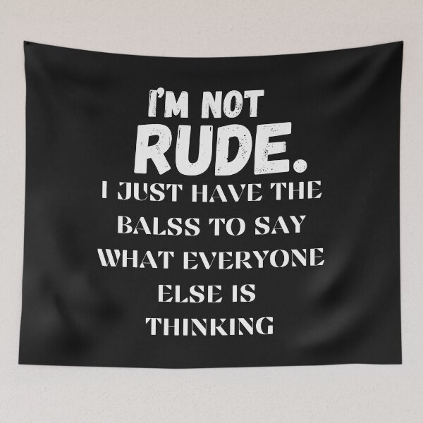 Item preview, I'm not rude. I have the balls to say what everyone else is thinking designed and sold by AccessibleShop.