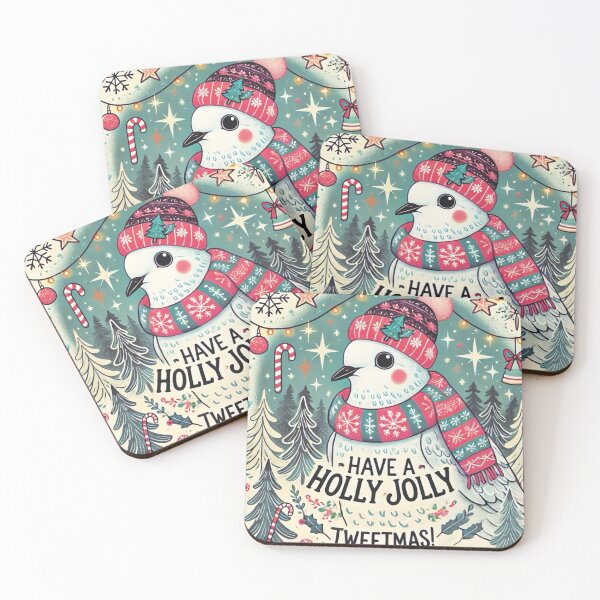 Item preview, Holly Jolly Tweetmas – Bird Art designed and sold by KukitoHandmade.