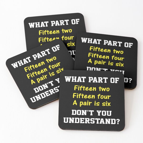 Item preview, Funny Cribbage What Part of Fifteen Two Fifteen Four designed and sold by GrahamEllis.