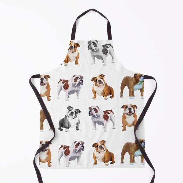 Item preview, bulldogs on white background designed and sold by TerenceLacey.