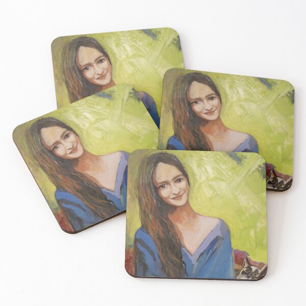 Item preview, Young woman with cat designed and sold by Michał Ogiński.