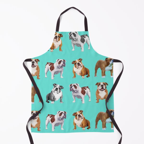 Item preview,  bulldogs on teal background designed and sold by TerenceLacey.