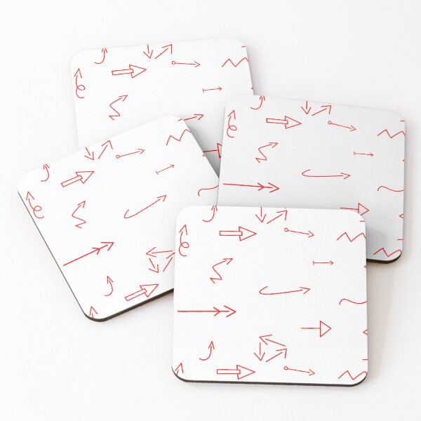 Item preview, Thin handdrawn red arrows set designed and sold by EmeraldeaArt.