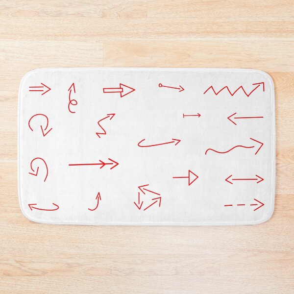 Item preview, Thin handdrawn red arrows set designed and sold by EmeraldeaArt.