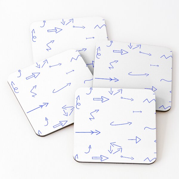 Item preview, Thin handdrawn blue arrows set designed and sold by EmeraldeaArt.