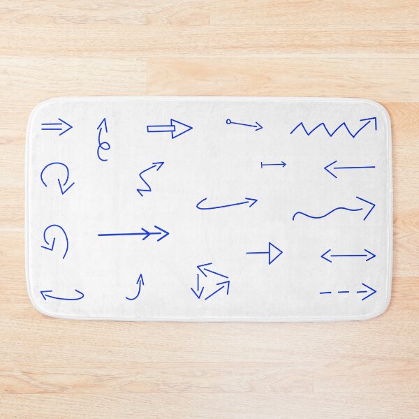 Item preview, Thin handdrawn blue arrows set designed and sold by EmeraldeaArt.