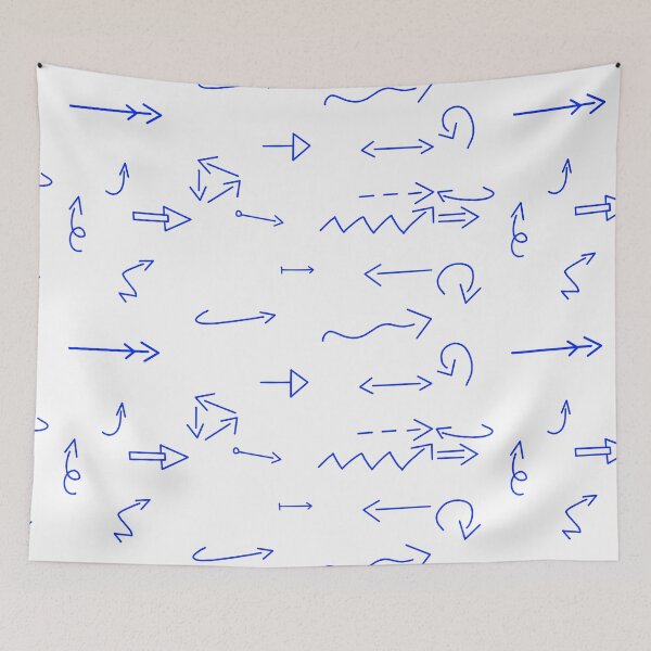 Item preview, Thin handdrawn blue arrows set designed and sold by EmeraldeaArt.