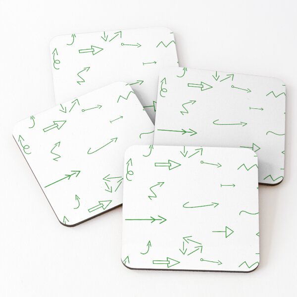 Item preview, Thin handdrawn green arrows set designed and sold by EmeraldeaArt.