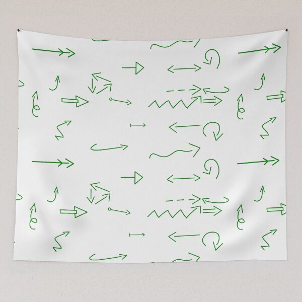 Item preview, Thin handdrawn green arrows set designed and sold by EmeraldeaArt.