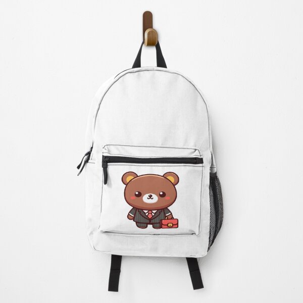 Item preview, Business bear, kawaii chibi style bear wearing a suit with a briefcase designed and sold by AdrianMDesigns.