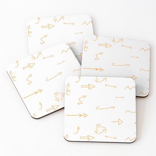 Item preview, Thin handdrawn orange yellow arrows set designed and sold by EmeraldeaArt.