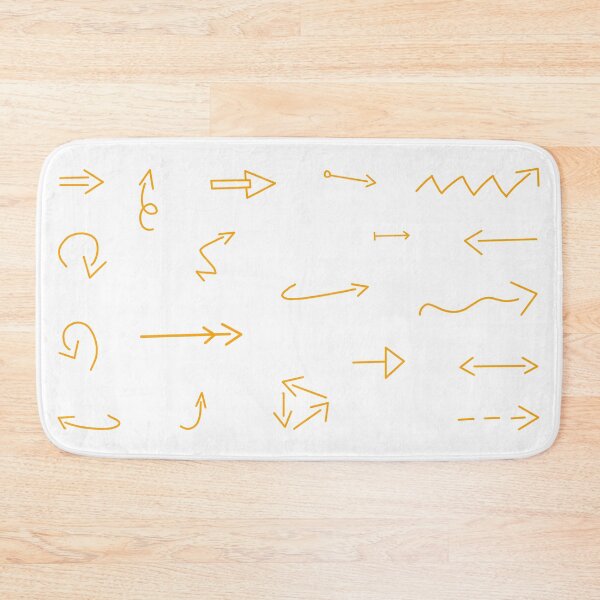 Item preview, Thin handdrawn orange yellow arrows set designed and sold by EmeraldeaArt.