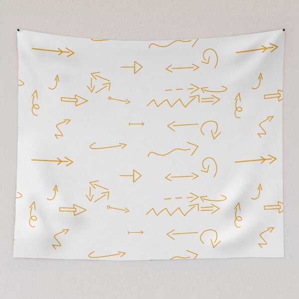 Item preview, Thin handdrawn orange yellow arrows set designed and sold by EmeraldeaArt.