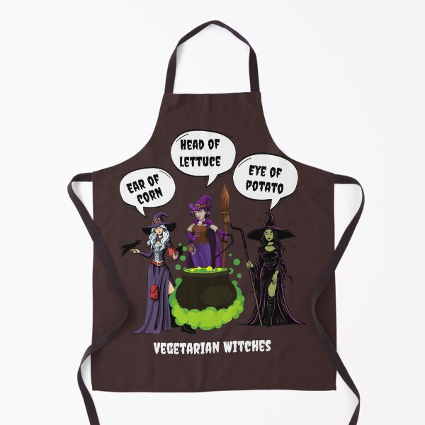 Item preview, Vegetarian witches making a potion with vegetables designed and sold by BreezeTeeze.