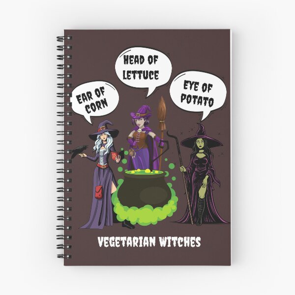 Item preview, Vegetarian witches making a potion with vegetables designed and sold by BreezeTeeze.