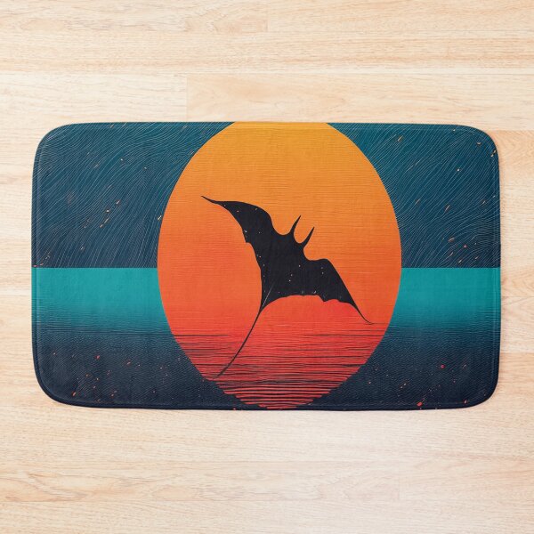 Item preview,  Manta rays in silhouette design. designed and sold by HEMRO.