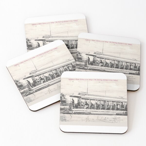 Item preview, STREET CAR, TRAM in the streets of Lisbon, circa 1910, Portugal designed and sold by MTD-Archives.