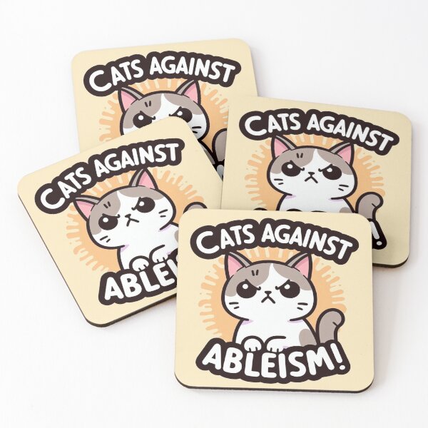 Item preview, Cats against ableism designed and sold by Vkinsify.