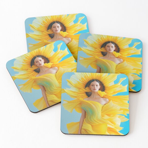 Item preview, "Dynamic Fashion in Yellow and Blue" designed and sold by MacroArtHub.