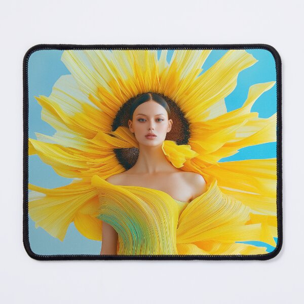 Item preview, "Dynamic Fashion in Yellow and Blue" designed and sold by MacroArtHub.