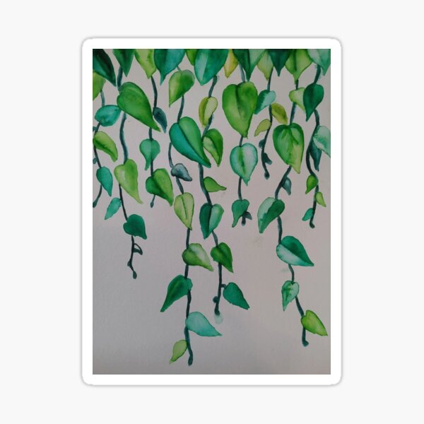 Watercolor Leaves Sticker