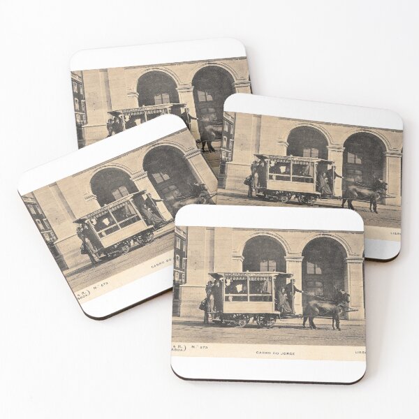 Item preview, CHORA horse car in the streets of Lisbon, circa 1900, Portugal designed and sold by MTD-Archives.