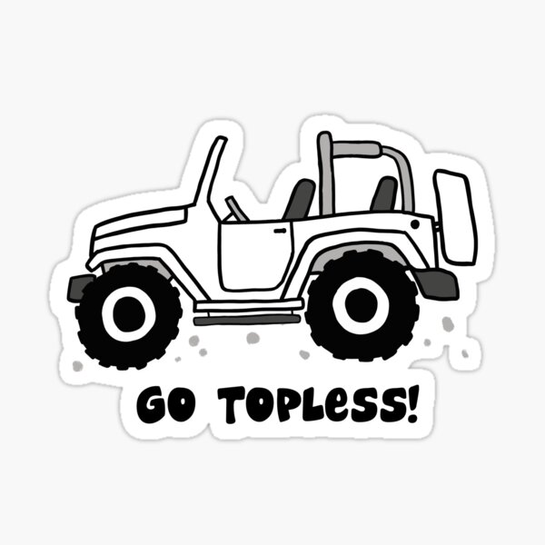 Go Topless Stickers Redbubble