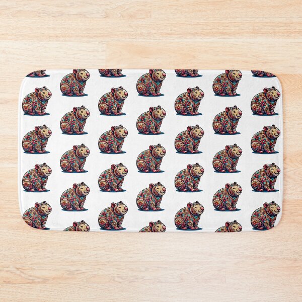 Item preview, Abstract Floral Wombat designed and sold by TheAnimalZ00.
