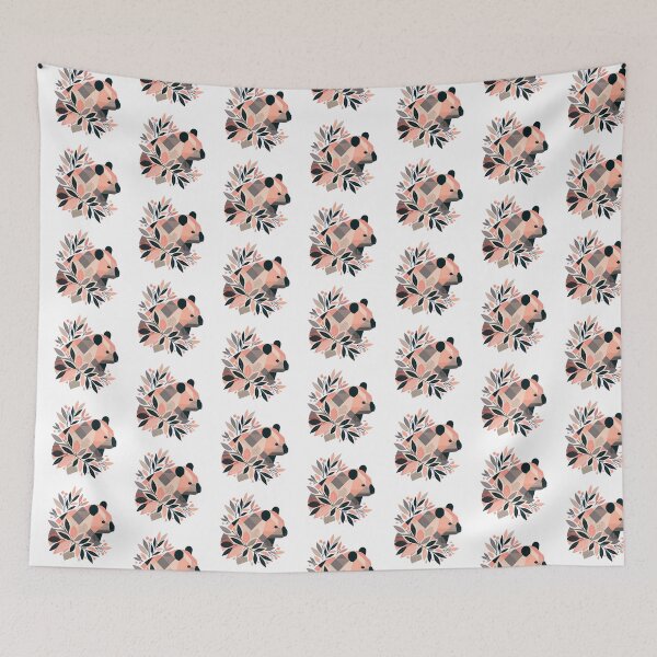 Item preview, Abstract Floral Geometric Wombat designed and sold by TheAnimalZ00.