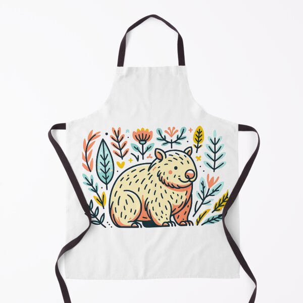 Item preview, Cute Wombat Floral Art designed and sold by TheAnimalZ00.