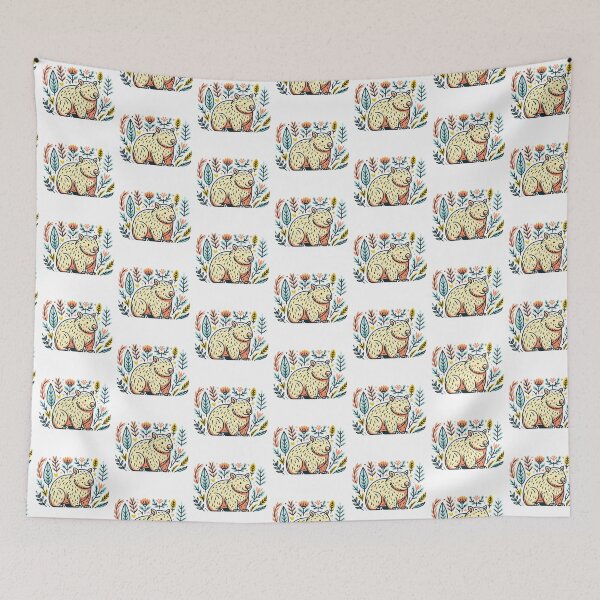 Item preview, Cute Wombat Floral Art  designed and sold by TheAnimalZ00.