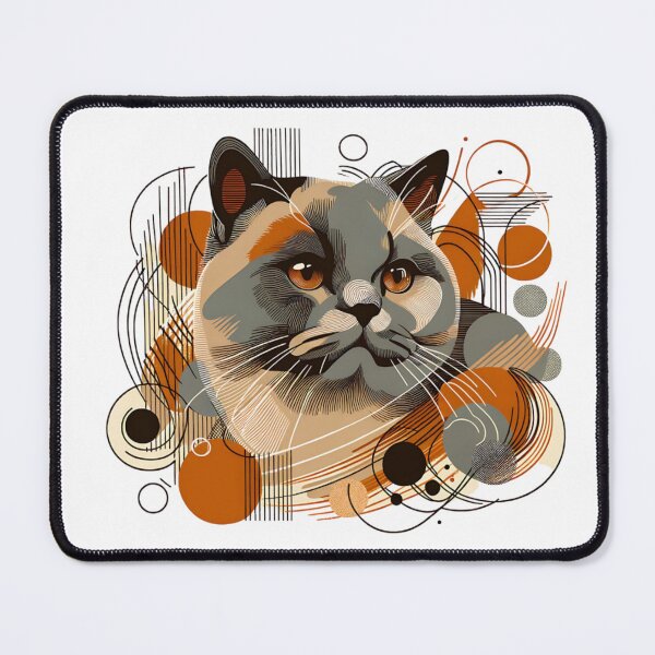 Item preview, Abstract British Shorthair Cat Art designed and sold by TheAnimalZ00.