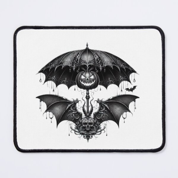 Item preview, umbrella with bat and pumpkin and skull,Halloween bat,Halloween tattoo,Halloween Umbrella,halloween pumpkin,Halloween skull designed and sold by Expressions-Sel.