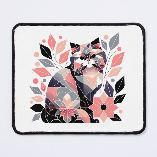 Item preview, Abstract Floral Geometric Persian Cat designed and sold by TheAnimalZ00.