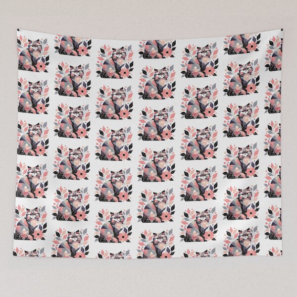 Item preview, Abstract Floral Geometric Persian Cat  designed and sold by TheAnimalZ00.