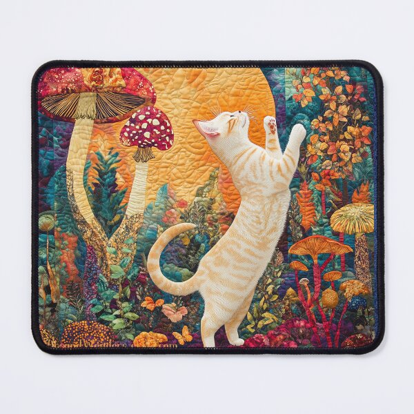 Item preview, Mushroom Kitty Heaven designed and sold by WitsandWonders.