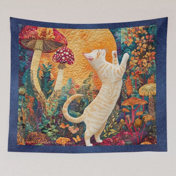 Item preview, Mushroom Kitty Heaven designed and sold by WitsandWonders.