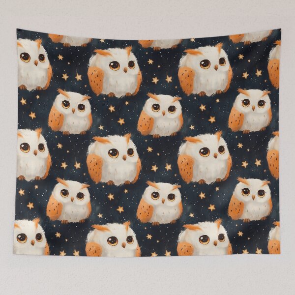 Item preview, Fluffy Night Owl Pattern designed and sold by DreamyLemons.